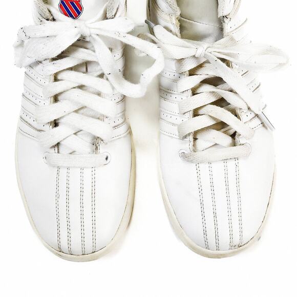 K-Swiss Women’s Sneakers White Leather Tennis Activewear Retro Classic VN Sz 8 - Picture 4 of 7